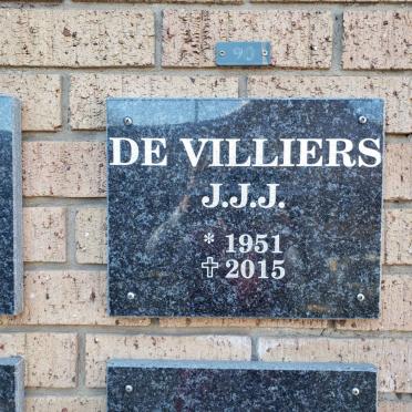 VILLIERS J.J.J., de 1951-2015