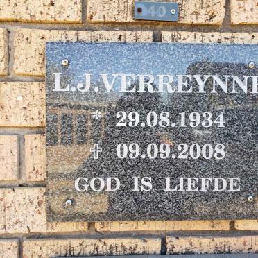 VERREYNNE L.J. 1934-2008