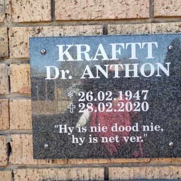 KRAFTT Anthon 1947-2020