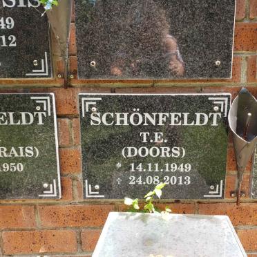 SCHONFELDT T.E. 1949-2013