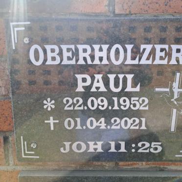 OBERHOLZER Paul 1952-2021