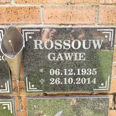 ROSSOUW Gawie 1935-2014