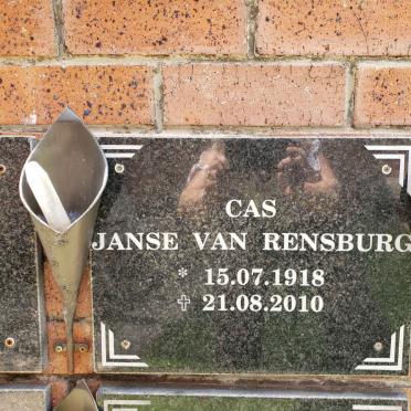 RENSBURG Cas, Janse van 1918-2010