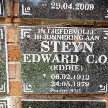 STEYN Edward C.O. 1913-1979