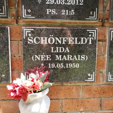 SCHONFELDT Lida nee MARAIS 1950-