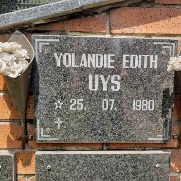 UYS Yolandie Edith 1980-