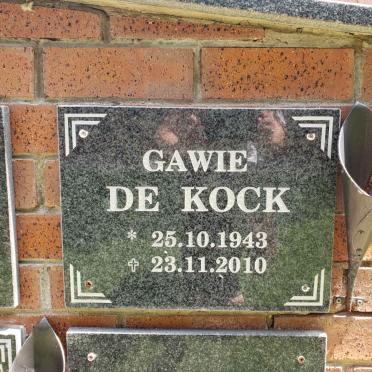 KOCK Gawie, de 1943-2010