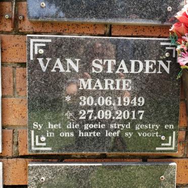 STADEN Marie, van 1949-2017