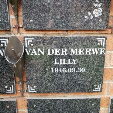 MERWE Lilly, van der 1946-