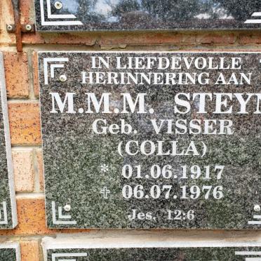 STEYN M.M.M. nee VISSER 1917-1976