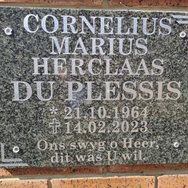 PLESSIS Cornelius Marius Herculaas, du 1964-2023