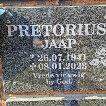 PRETORIUS Jaap 1941-2023