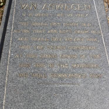 ASWEGEN Hennie, van 1943-1967