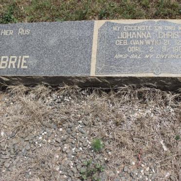 ABRIE Johanna Christina geb VAN WYK 1891-1963