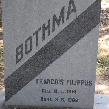 BOTHMA Francois Filippus 1914-1968