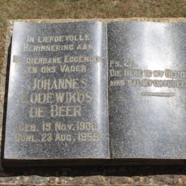 BEER Johannes Lodewikus, de 1908-1959