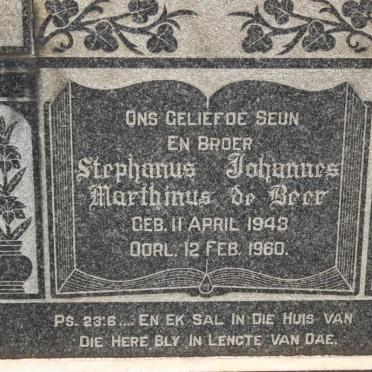 BEER Stephanus Johannes Marthinus, de 1943-1960