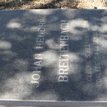 BREITENBACH Johan Hendrik 1941-2000