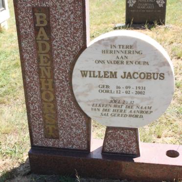 BADENHORST Willem Jacobus 1931-2002
