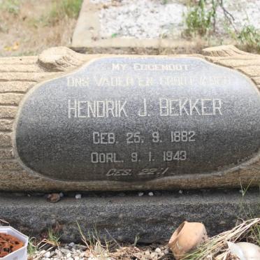 BEKKER Hendrik J. 1882-1943