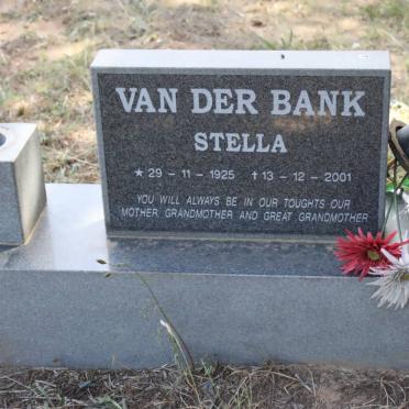 BANK Stella, van der 1925-2001