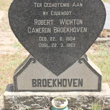 BROEKHOVEN Robert Wighton Cameron 1904-1963