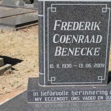 BENECKE Frederick Coenraad 1930-2009