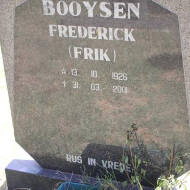 BOOYSEN Frederick 1926-2001