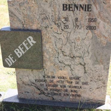 BEER Bennie, de 1956-2000