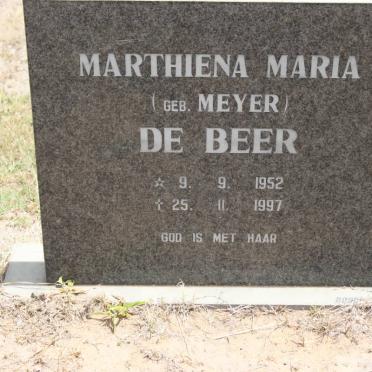 BEER Marthiena Maria, de geb MEYER 1952-1997