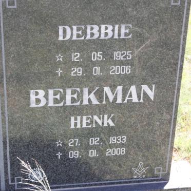 BEEKMAN Henk 1933-2008 &amp; Debbie 1925-2006