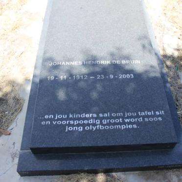 BRUIN Johannes Hendrik, de 1912-2003