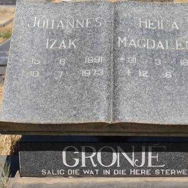CRONJE Johannes Izak 1891-1973 &amp; Heila Magdalena 1899-1991