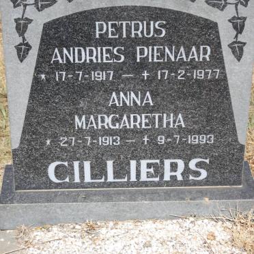 CILLIERS Petrus Andries 1917-1977 &amp; Anna Margaretha 1913-1993