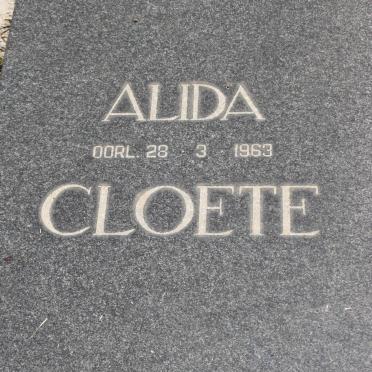 CLOETE Alida -1963