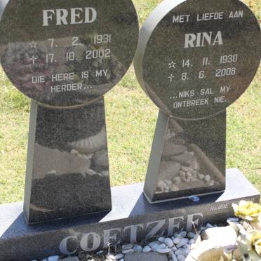 COETZEE Fred 1931-2002 &amp; Rina 1930-2008