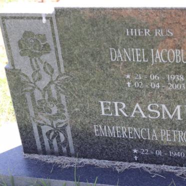 ERASMUS Daniel Jacobus 1938-2003 &amp; Emmerencia Petronella 1940-