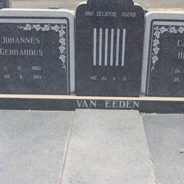 EEDEN Johannes Gerhardus, van 1883-1954 &amp; Catherina Hendrina 1894-1973