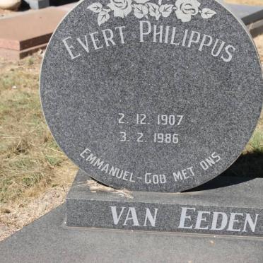EEDEN Evert Philippus, van 1907-1986
