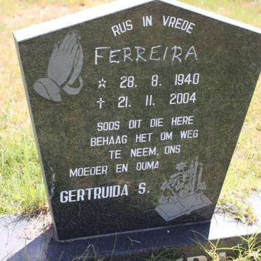 FERREIRA Gertruida S. 1940-2004