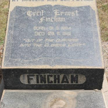 FINCHAM Cecil Ernest 1894-1961