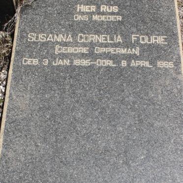 FOURIE Susanna Cornelia geb OPPERMAN 1895-1965