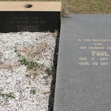 FOURIE Paul 1891-1983