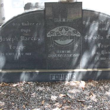 FOURIE Joseph Marcus 1877-1969 &amp; Cornelia Elisabeth KLEINHANS 1880-1970