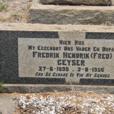 GEYSER Fredrik Hendrik 1890-1956