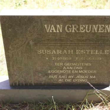 GREUNEN Susarah Estelle, van 1950-1999