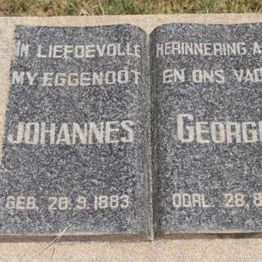 GEORGE Johannes 1883-1971