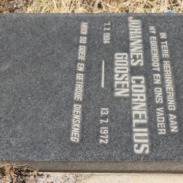 GOOSEN Johannes Cornelius 1904-1972