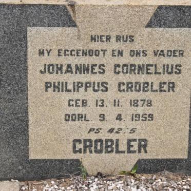 GROBLER Johannes Cornelius Philippus 1878-1959