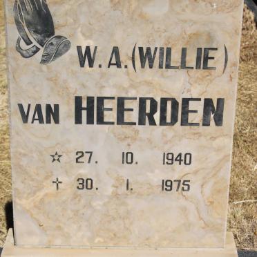 HEERDEN W.A., van 1940-1975
